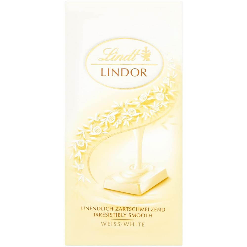 Lindt LINDOR White Bar 100g